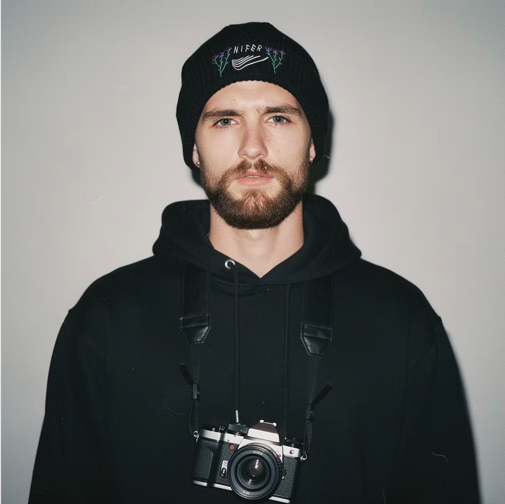 Fisherman beanie / flower
