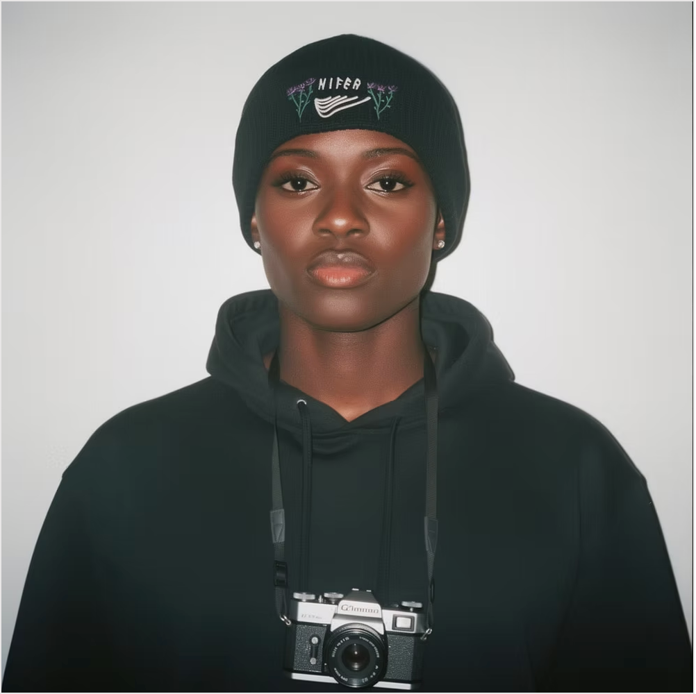 Fisherman beanie / flower